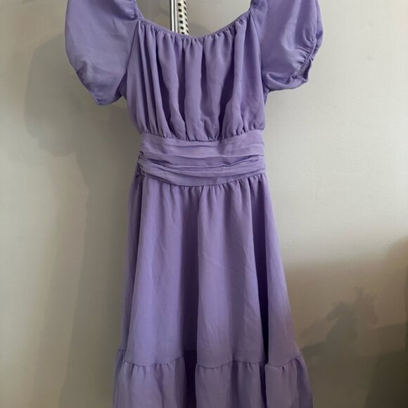 Elegant Lavender Mini Dress - Picture 1 of 3